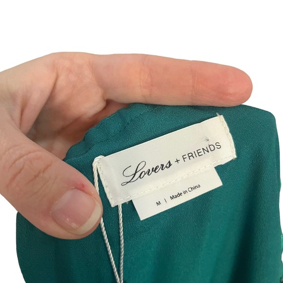 Lovers + Friends Banks Mini Dress Halter Tied Strap Ruffle - Picture 6 of 8